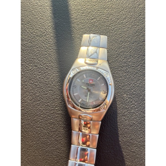 Used New Swiss Army Mens UNTESTED Stainless Steel Watch 2 PCs - Picture 12 of 13